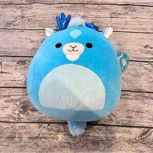 NWT Squishmallows Original 12” Xam Aqua Kirin Blue Deer Plush Toy Medium